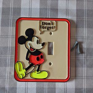 Authentic Vintage 1970s Mickey Mouse Glow in the Dark Outlet Plate/Cover